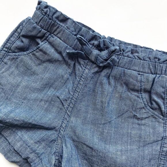 Old Navy chambray elastic waist  shorts VGUC 18-24 - Picture 2 of 4